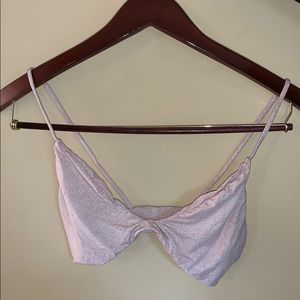 Pink Acacia bikini top